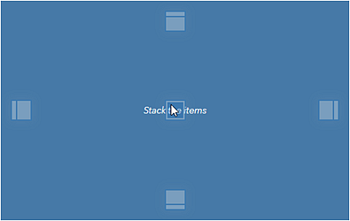 Stack the items. Stack the items.